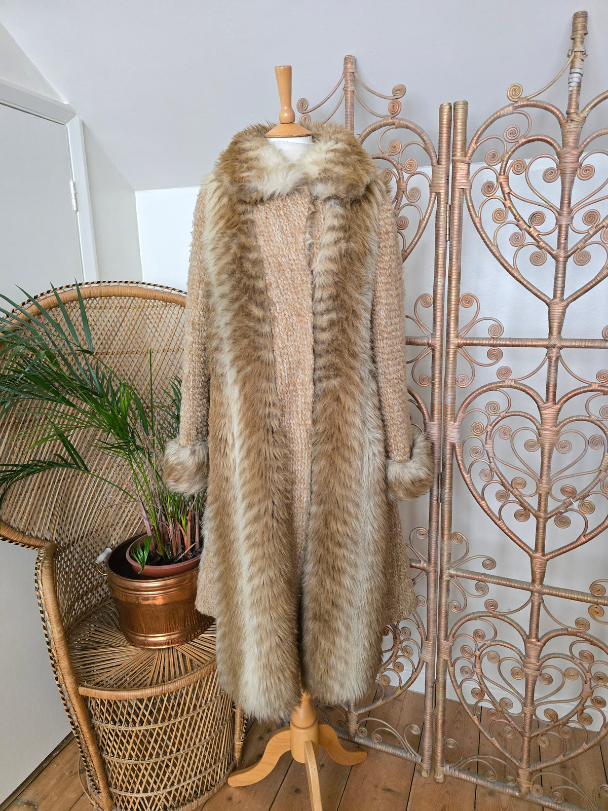Vintage faux fur coat