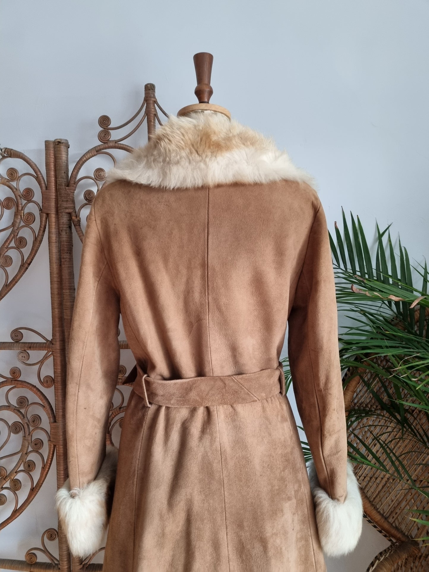 Vintage suede Sheepskin coat