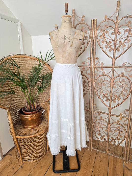 Vintage maxi slip skirt