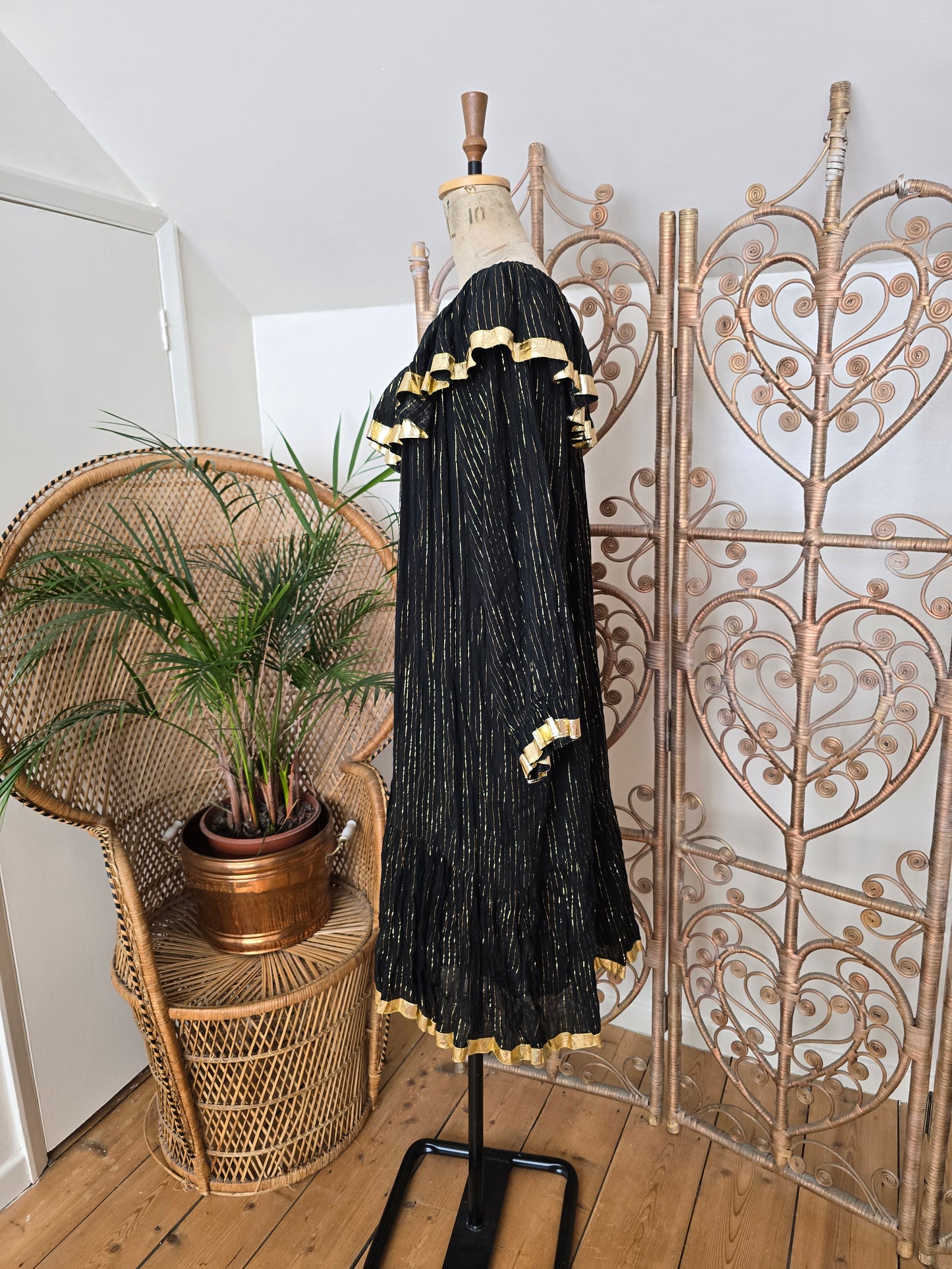 Vintage collar smock dress