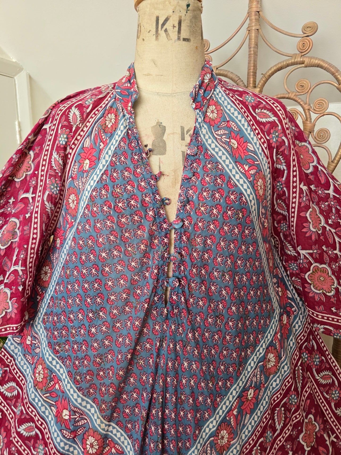 Vintage Adini Indian maxi dress