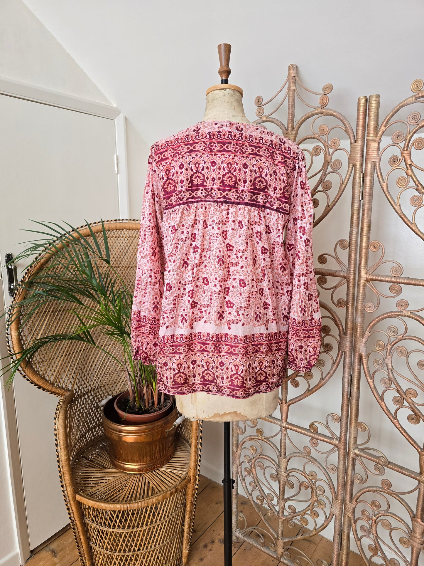 Vintage silk Indian blouse