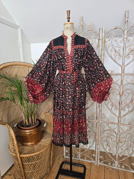 Vintage Ritu kumar for Monsoon silk Indian dress