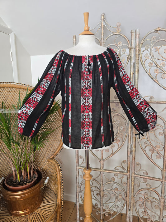 Vintage embroidered blouse