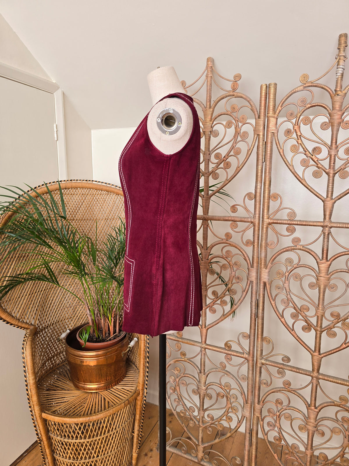 Vintage suede tunic