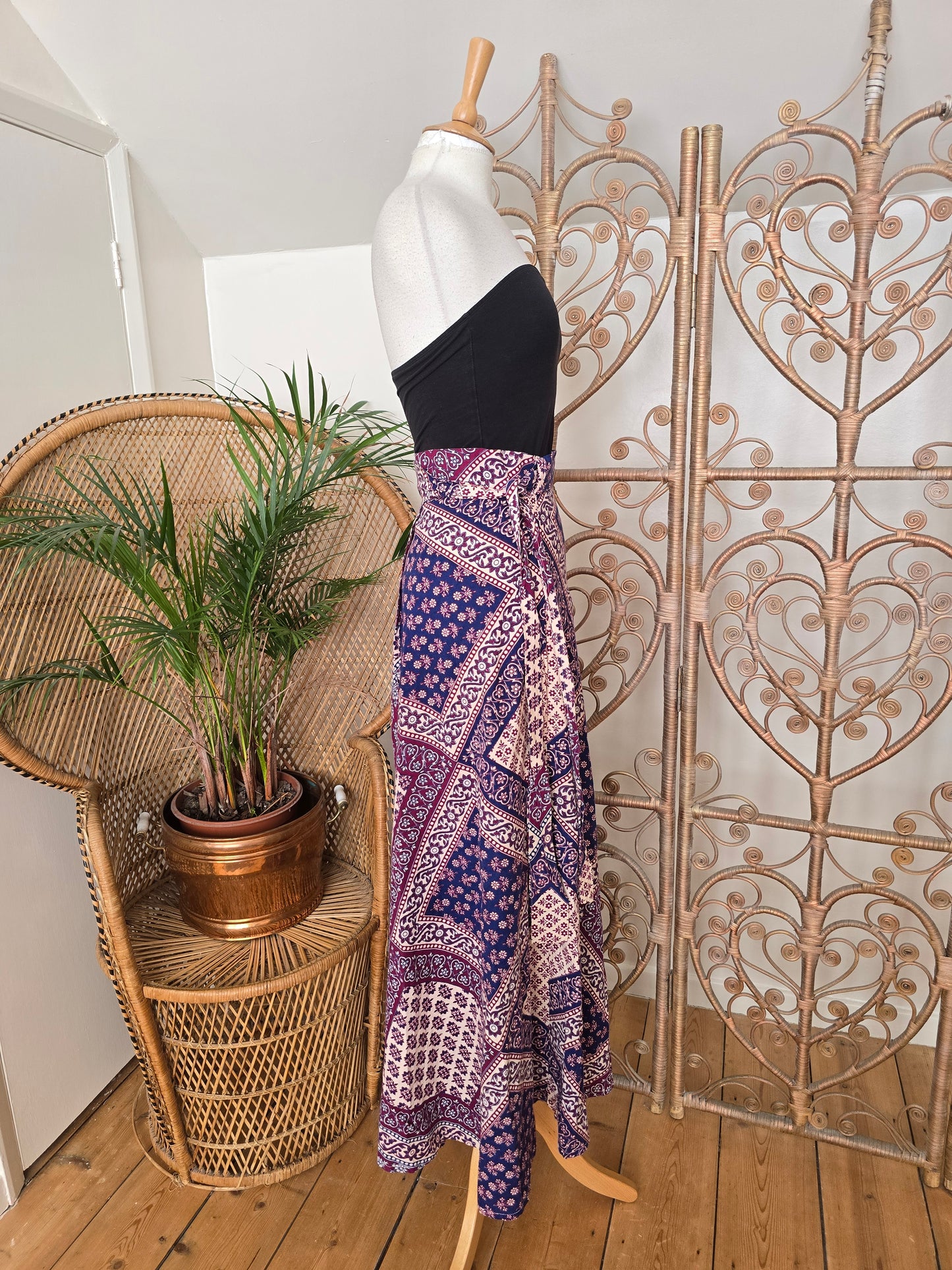 Vintage Indian maxi skirt