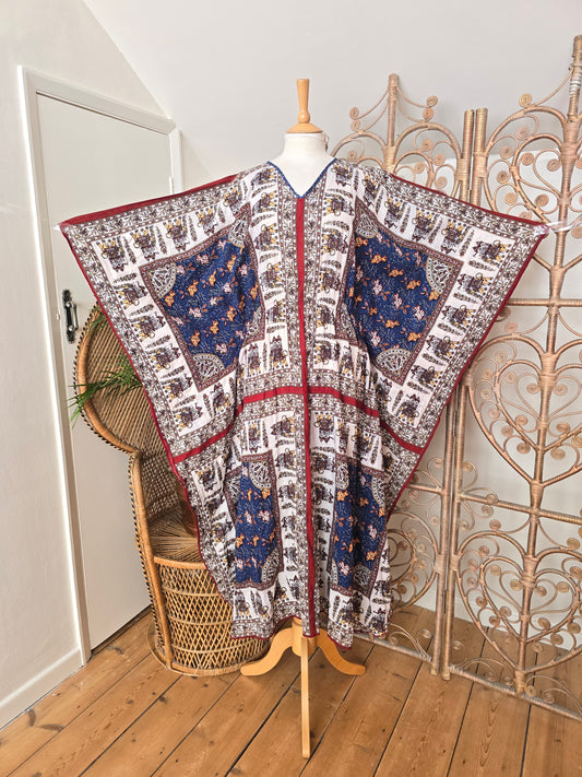 Vintage indian cotton kaftan dress