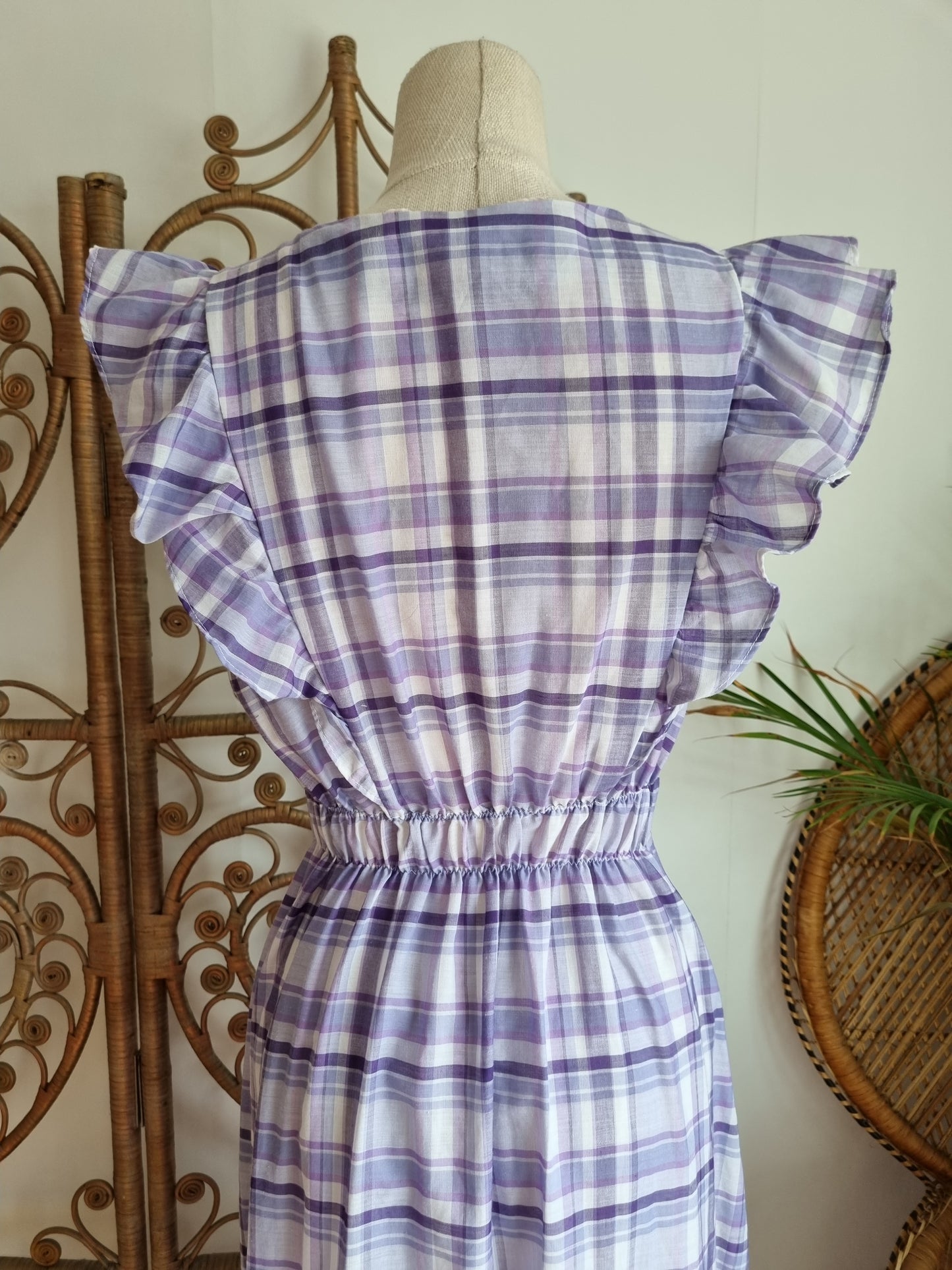 Vintage check prairie dress