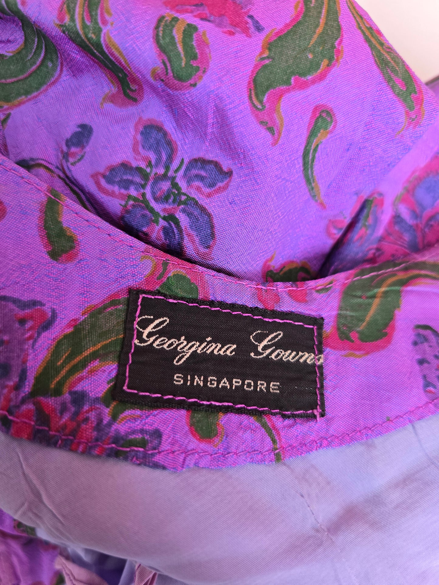 Vintage raw silk dress