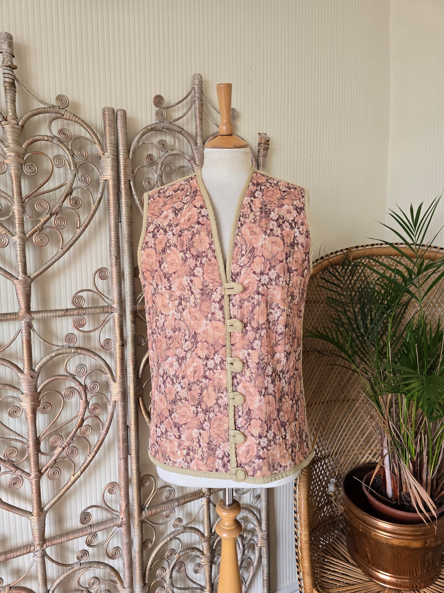 Vintage floral waistcoat