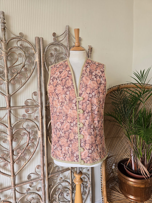 Vintage floral waistcoat