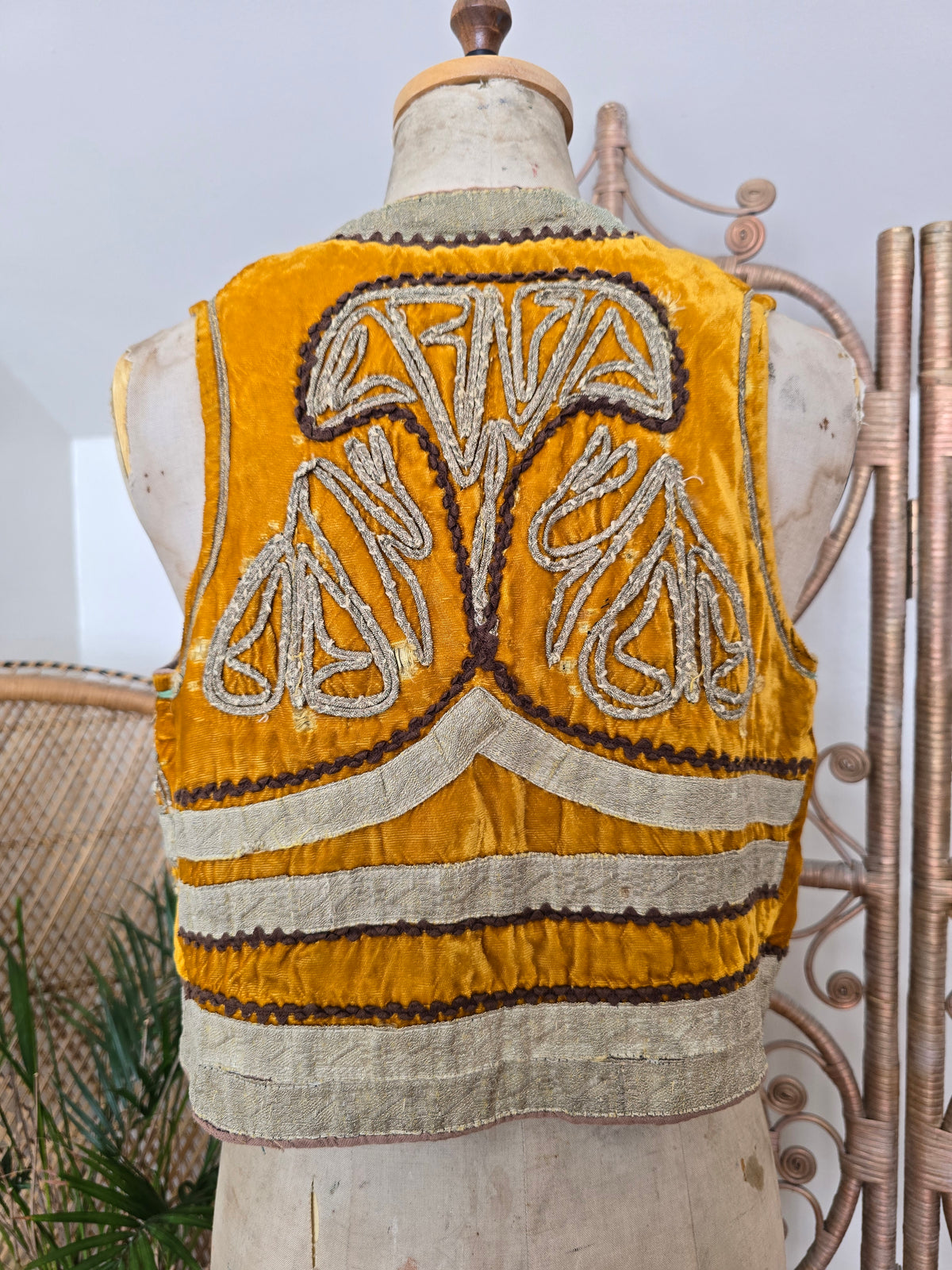 Vintage Antique Turkish velvet waistcoat