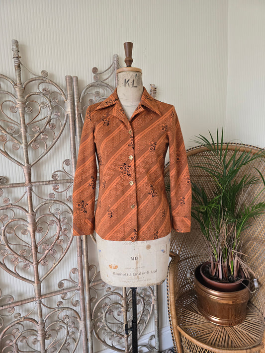 Vintage orange blouse