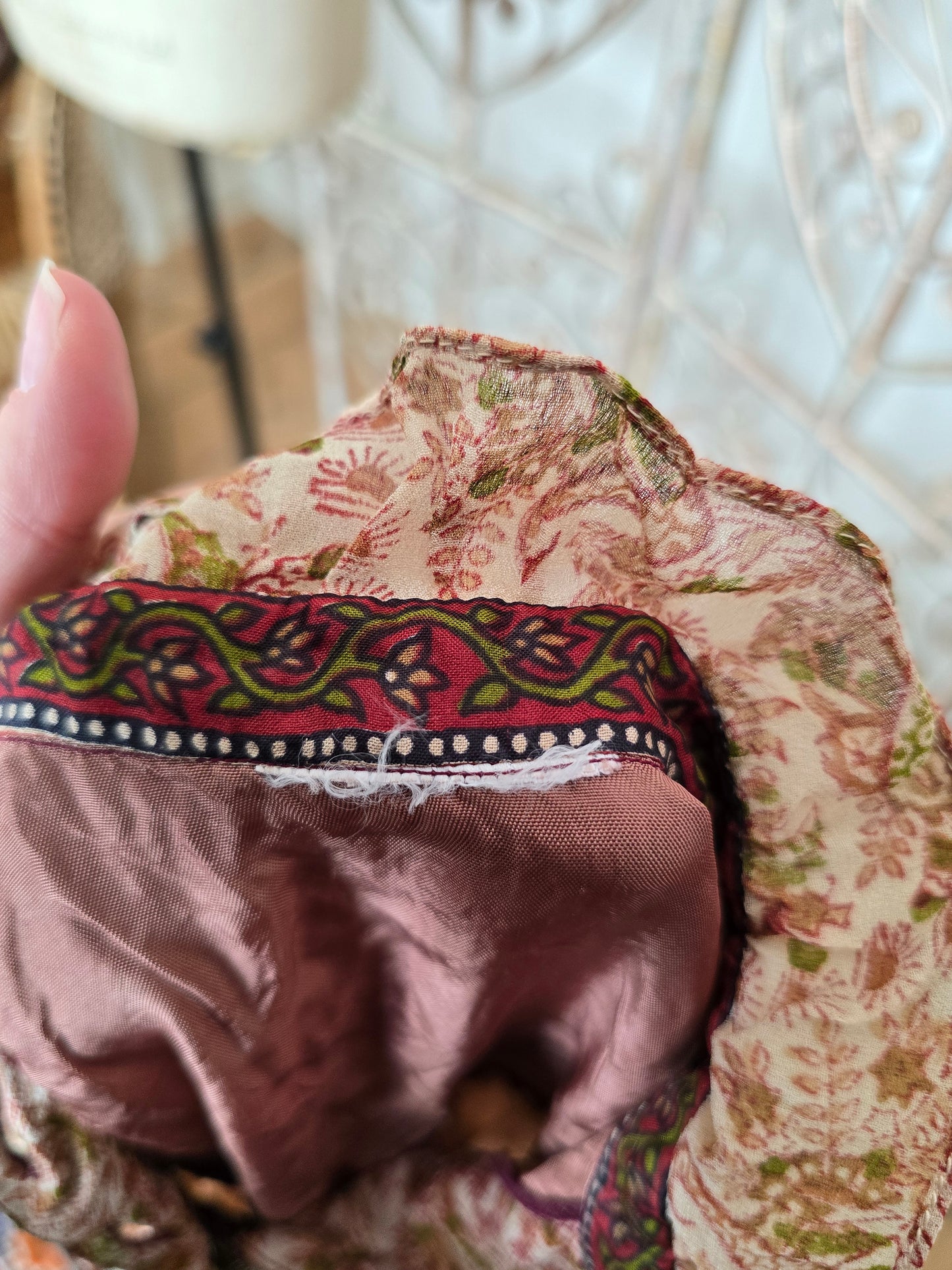 Vintage silk Indian dress