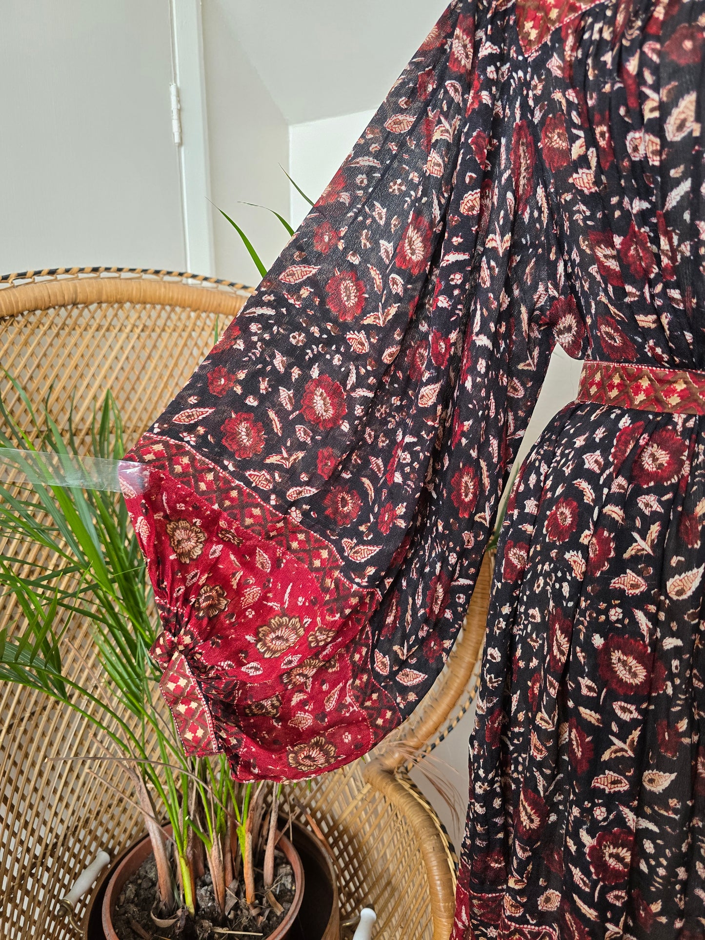 Vintage Ritu kumar for Monsoon silk Indian dress