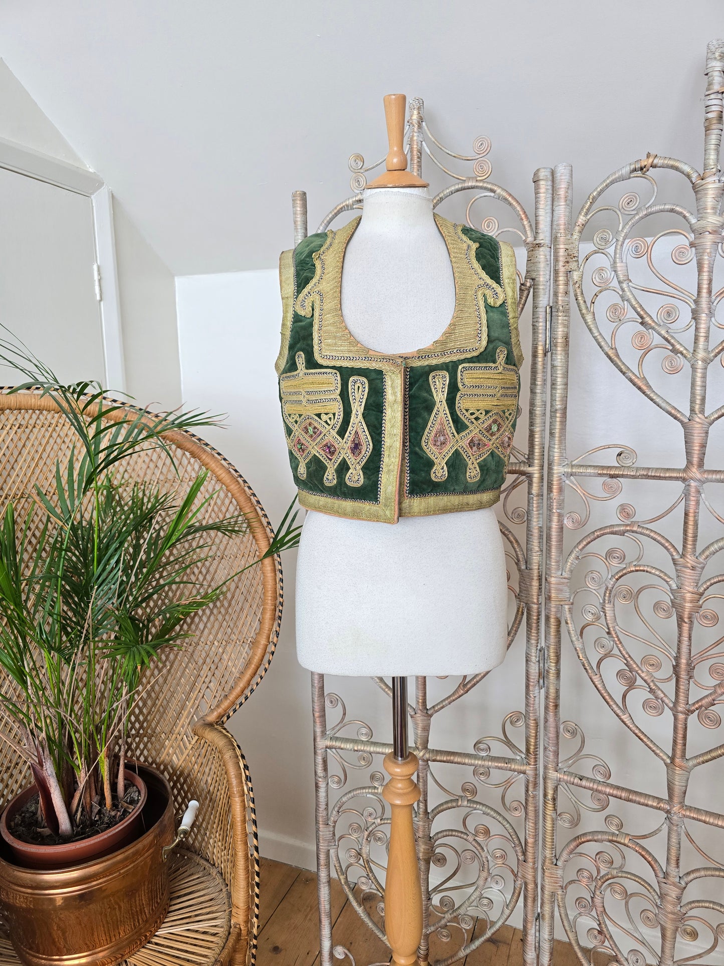Vintage Antique Turkish velvet waistcoat