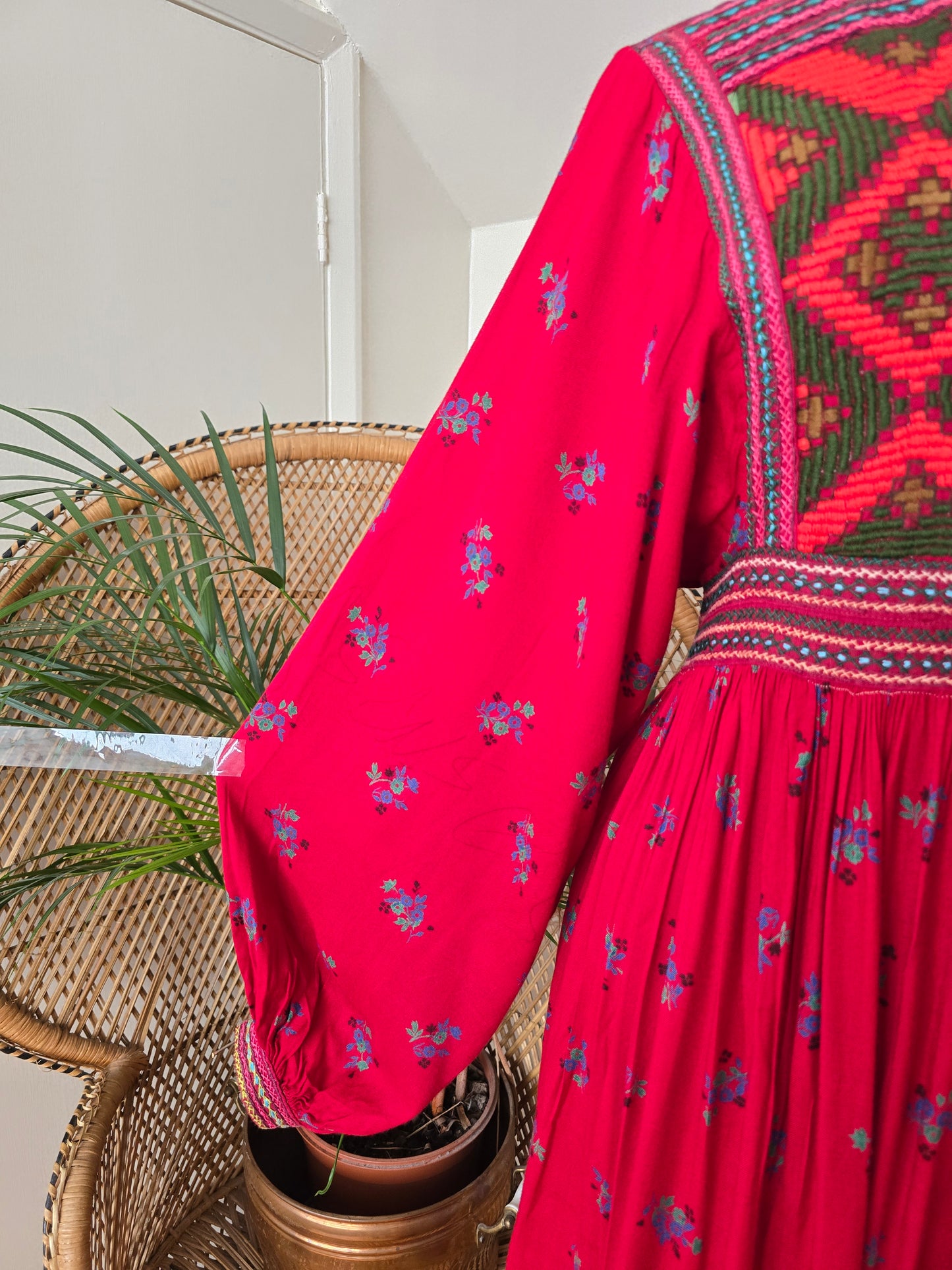 Vintage embroidered Afghan dress