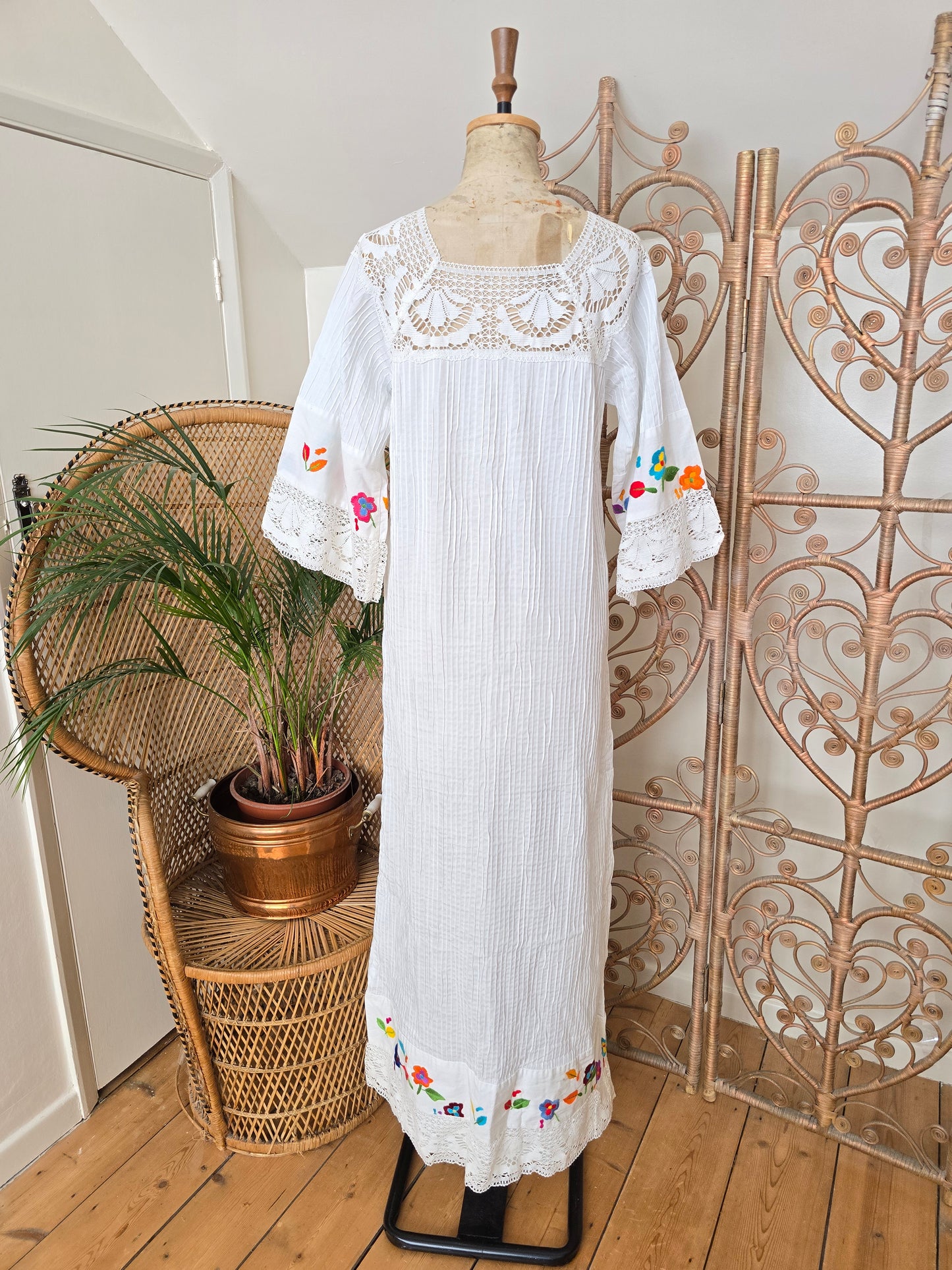Vintage mexican maxi dress