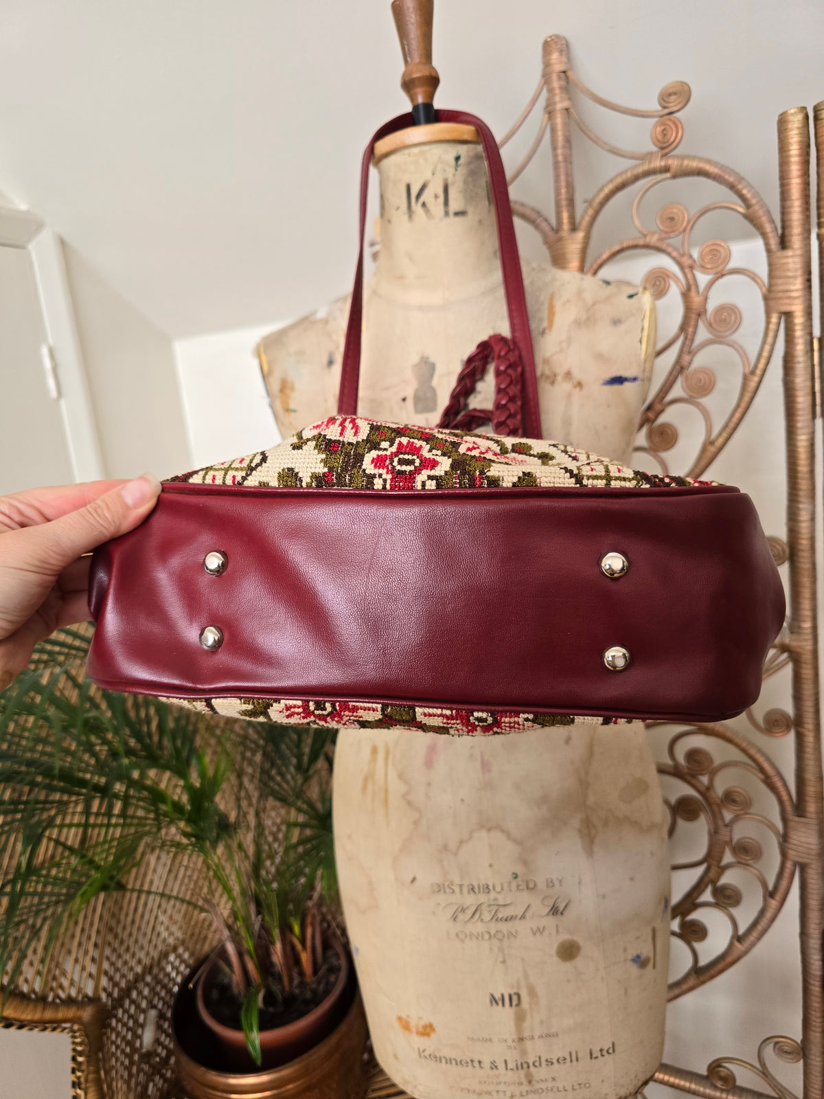 Vintage tapestry 60s bag