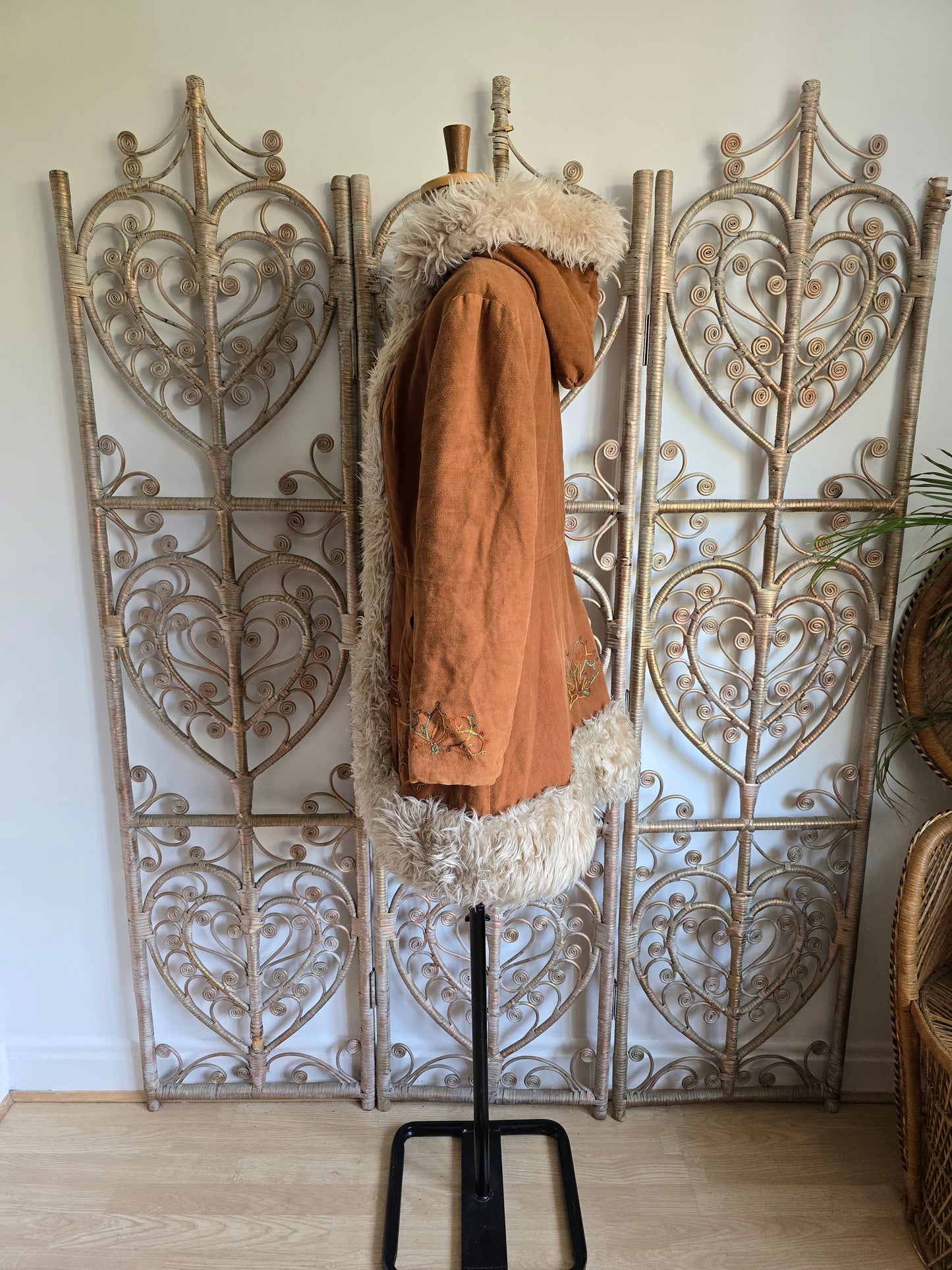 Vintage 70s hooded coat