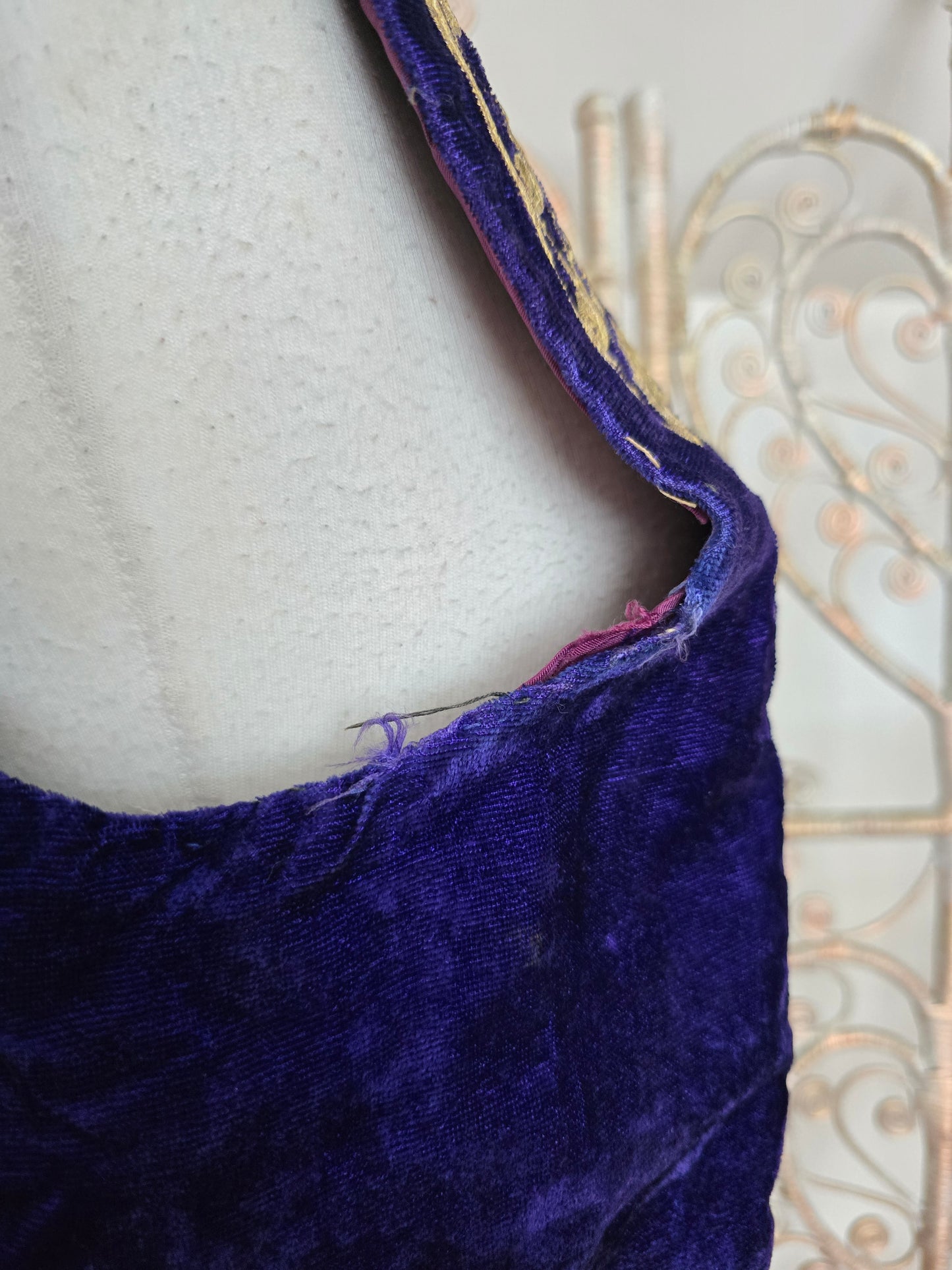 Vintage Antique velvet waistcoat