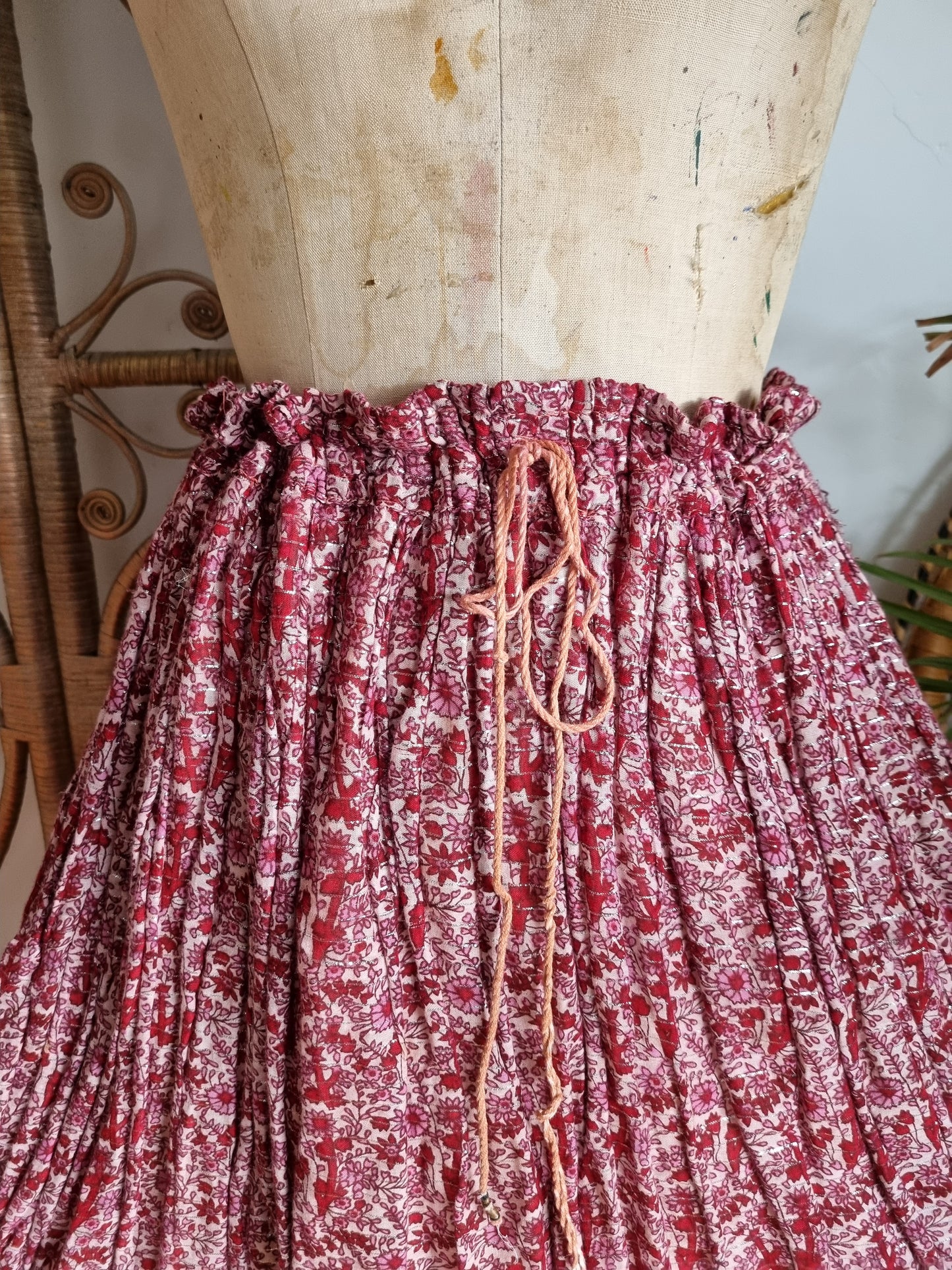 Vintage Indian midi skirt