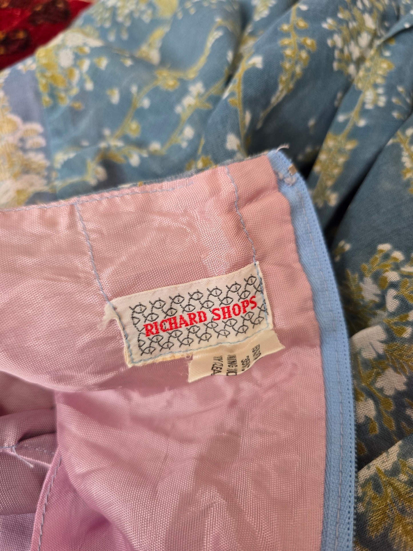 Vintage Richard shops 70s maxi dress