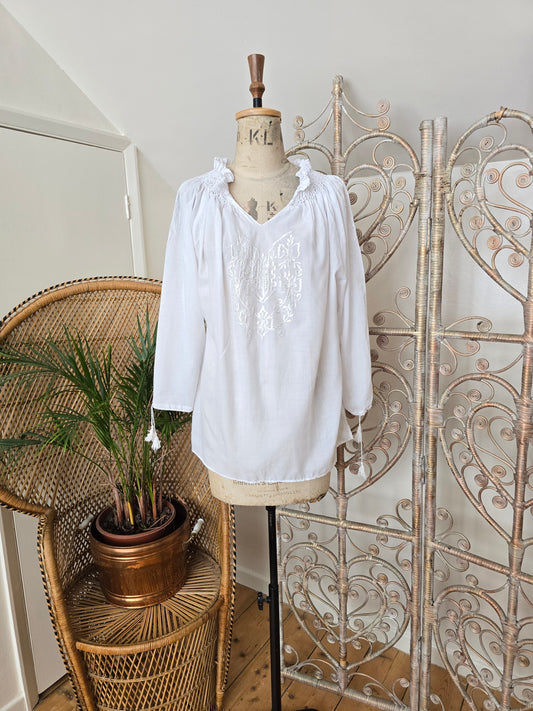 Vintage embroidered blouse