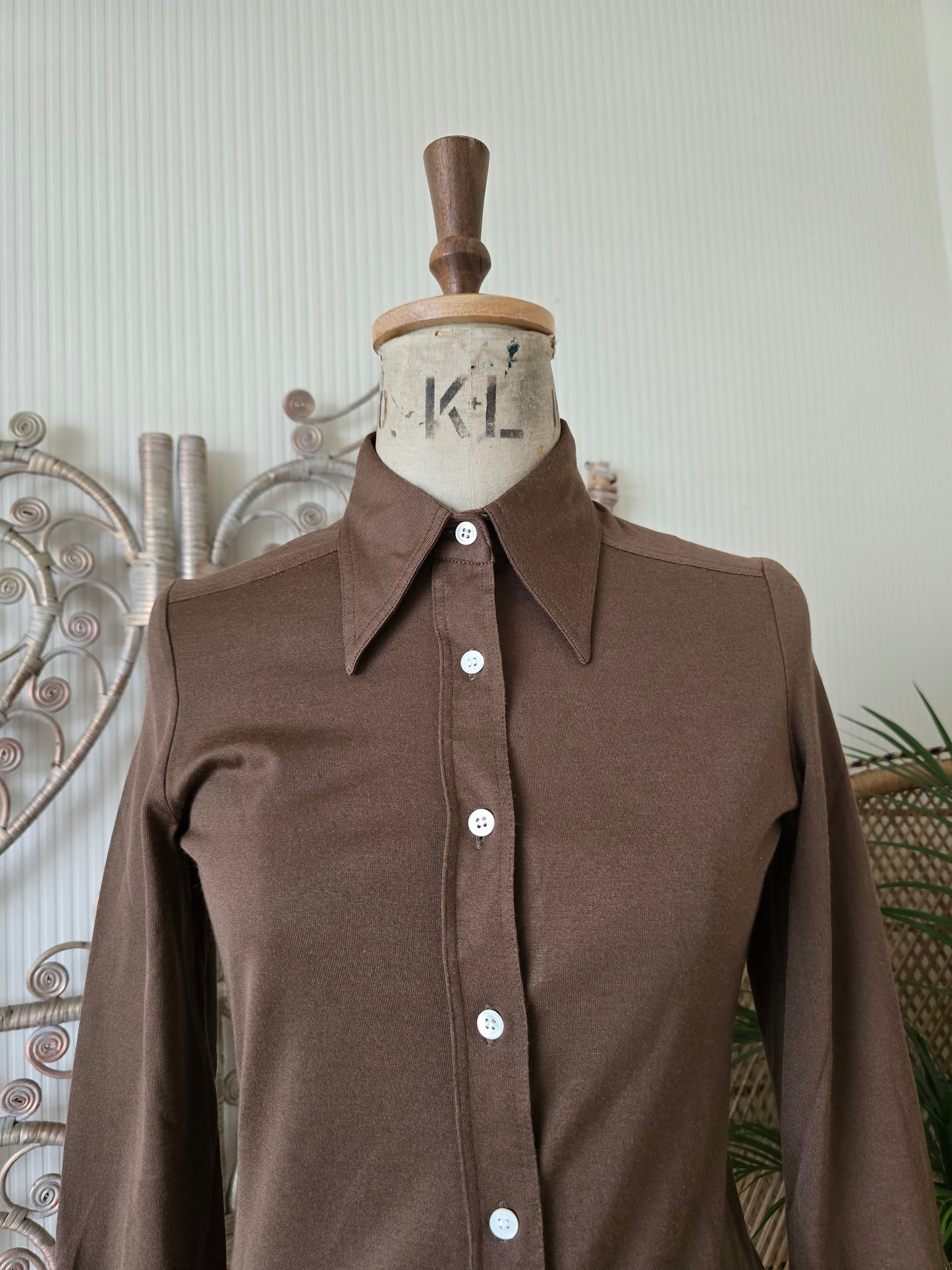 Vintage brown blouse
