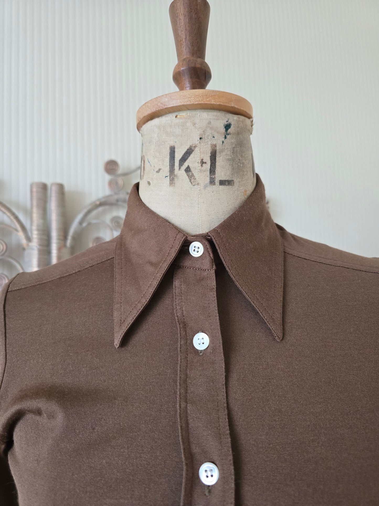 Vintage brown blouse