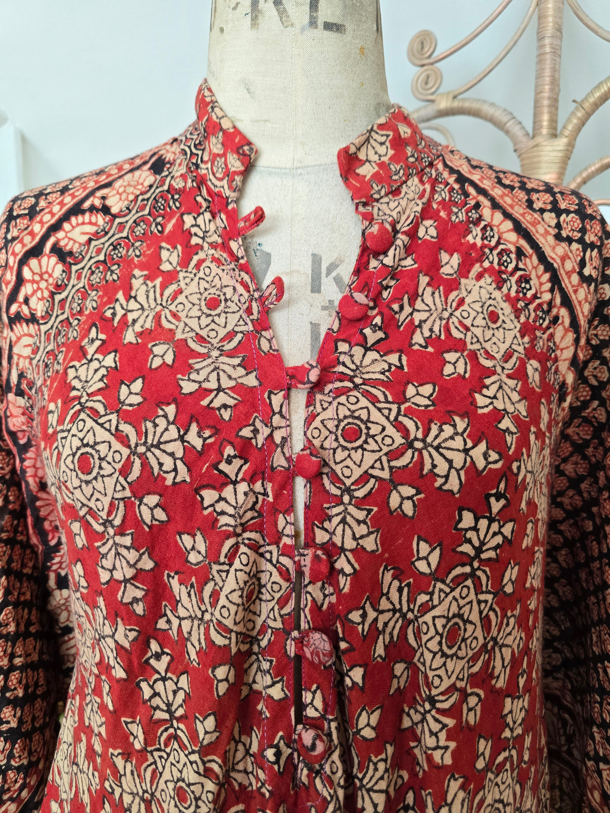 Vintage India Imports of Rhode Island 70s maxi dress