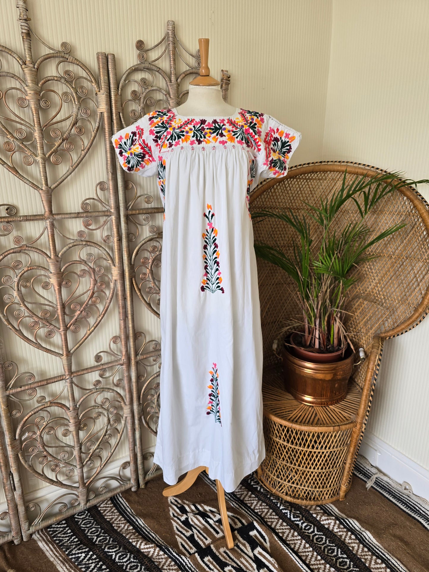 Vintage mexican maxi dress