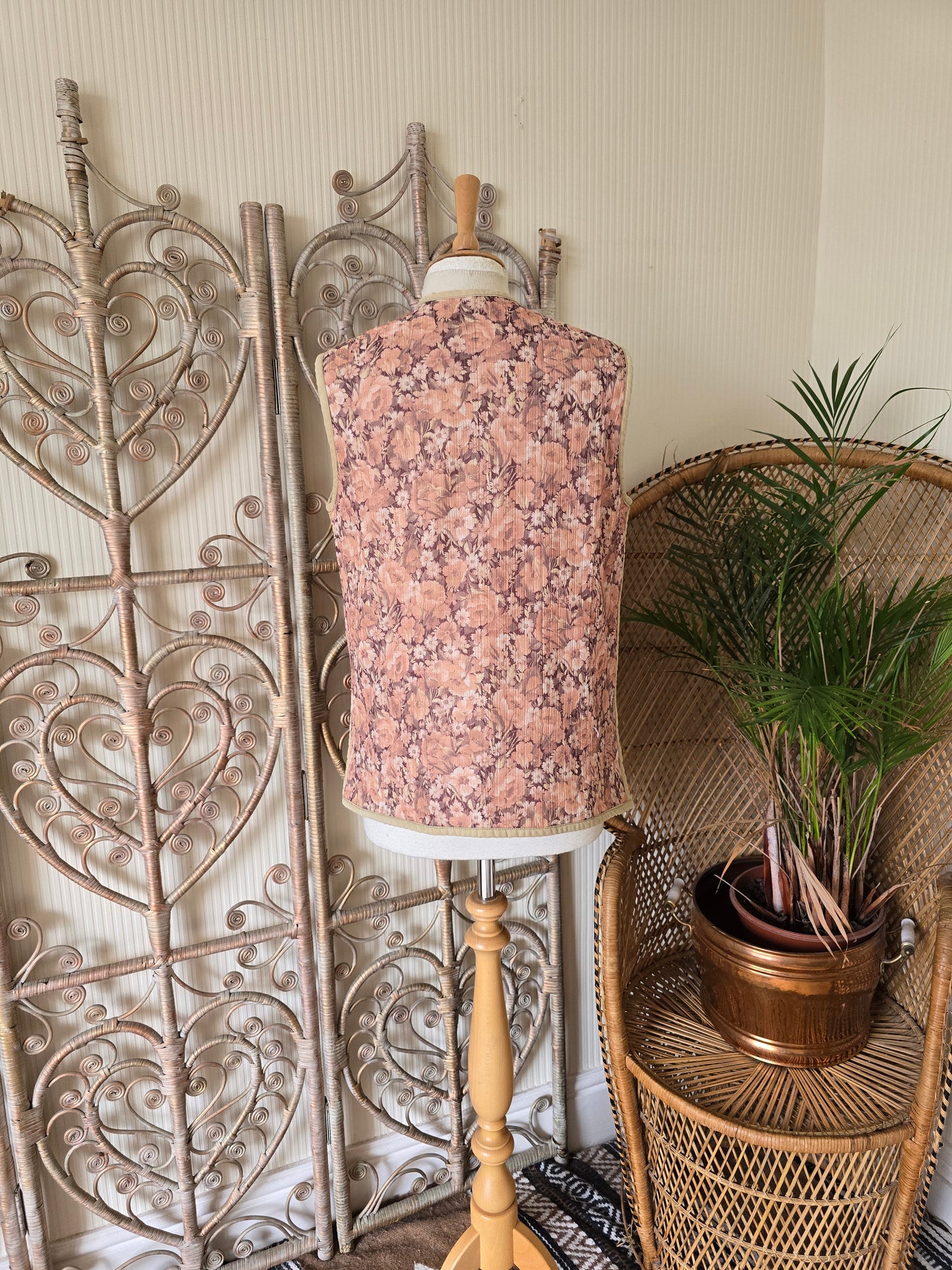 Vintage floral waistcoat