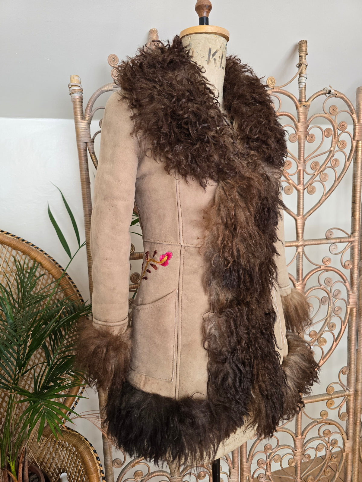 Vintage embroidered coat