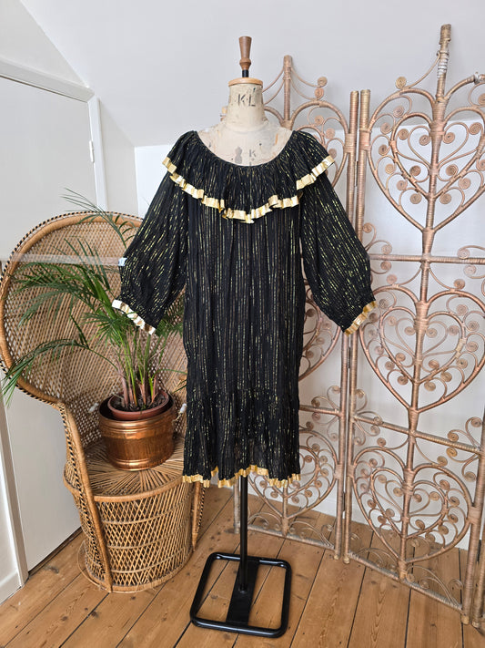 Vintage collar smock dress
