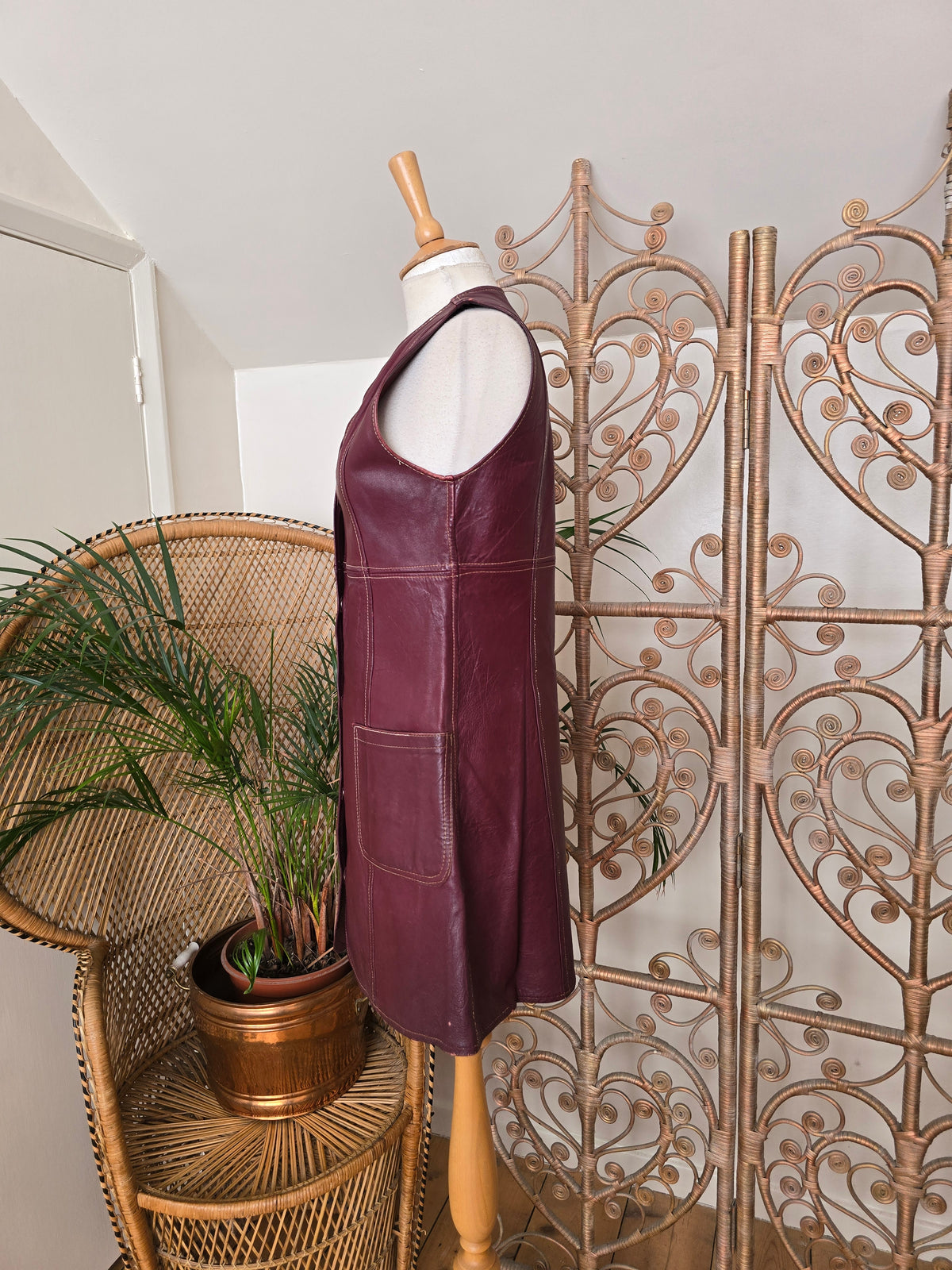 Vintage leather dress