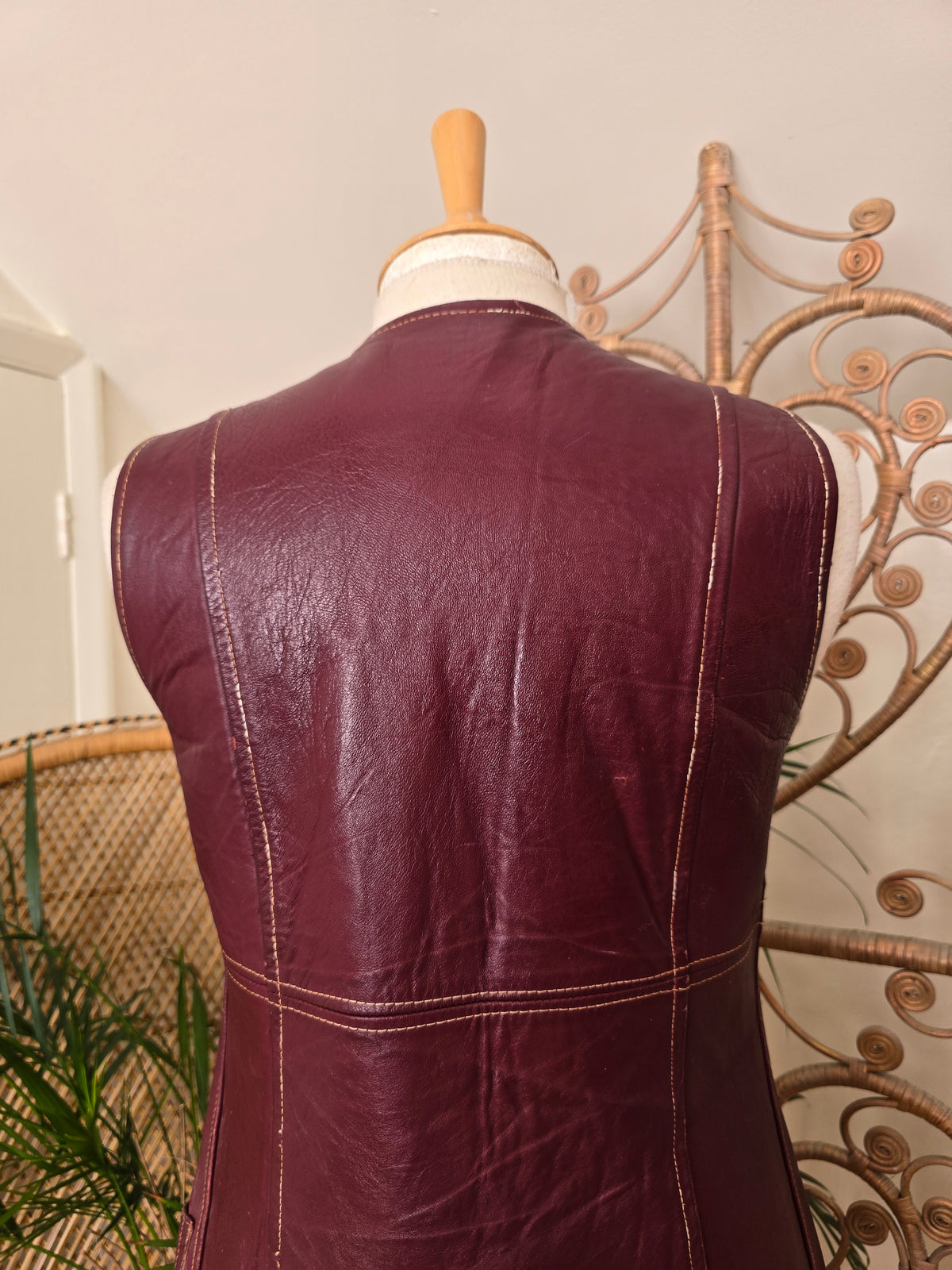Vintage leather dress