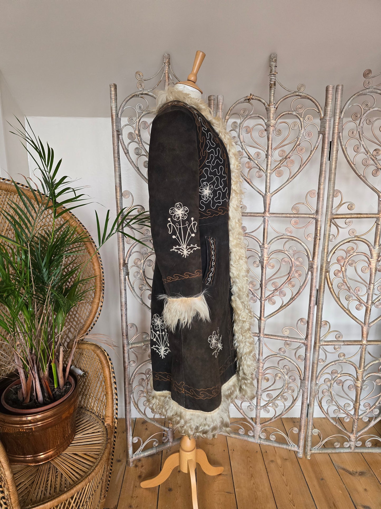 Vintage embroidered Afghan coat