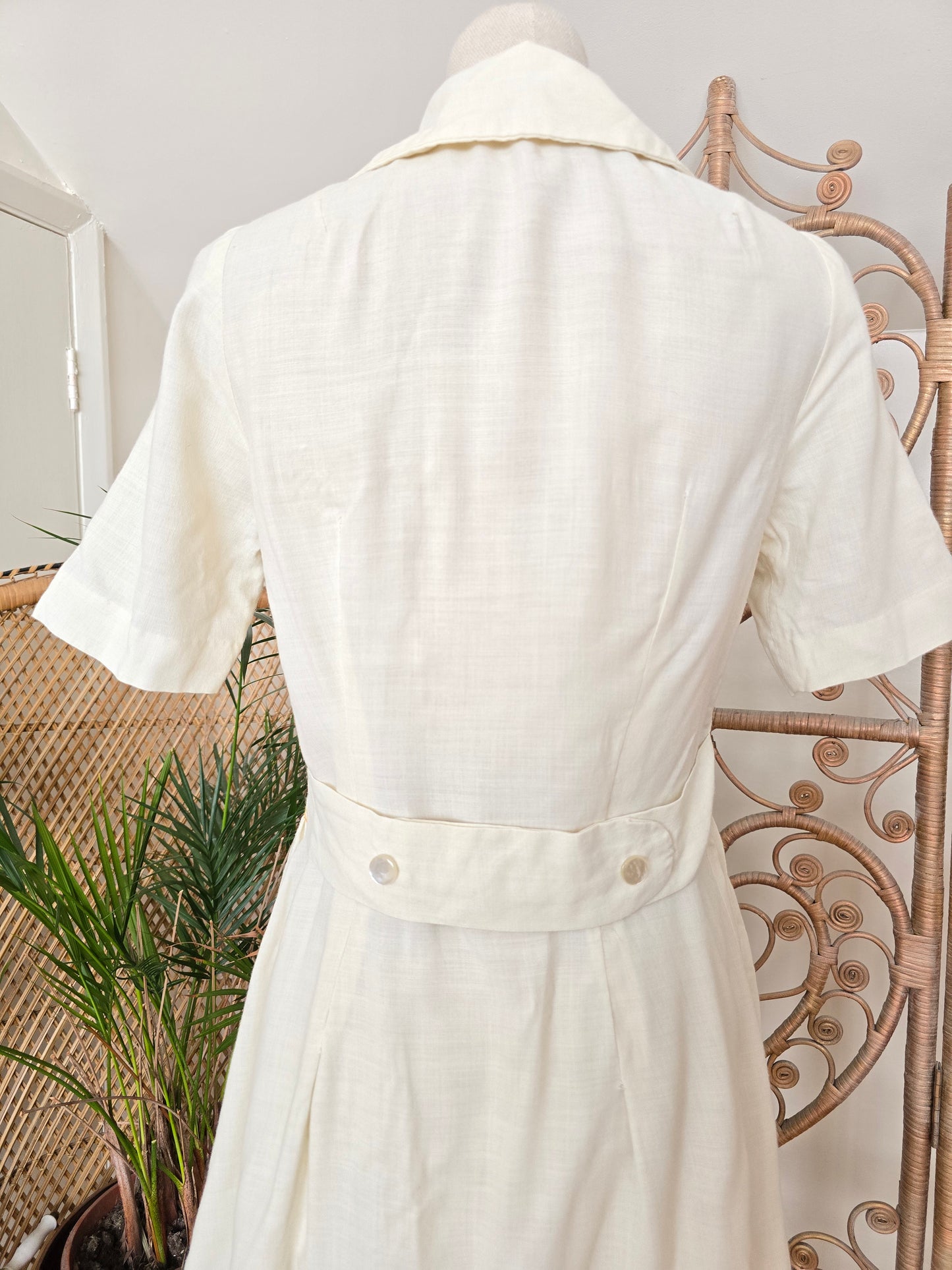 Vintage shirring 60s dress