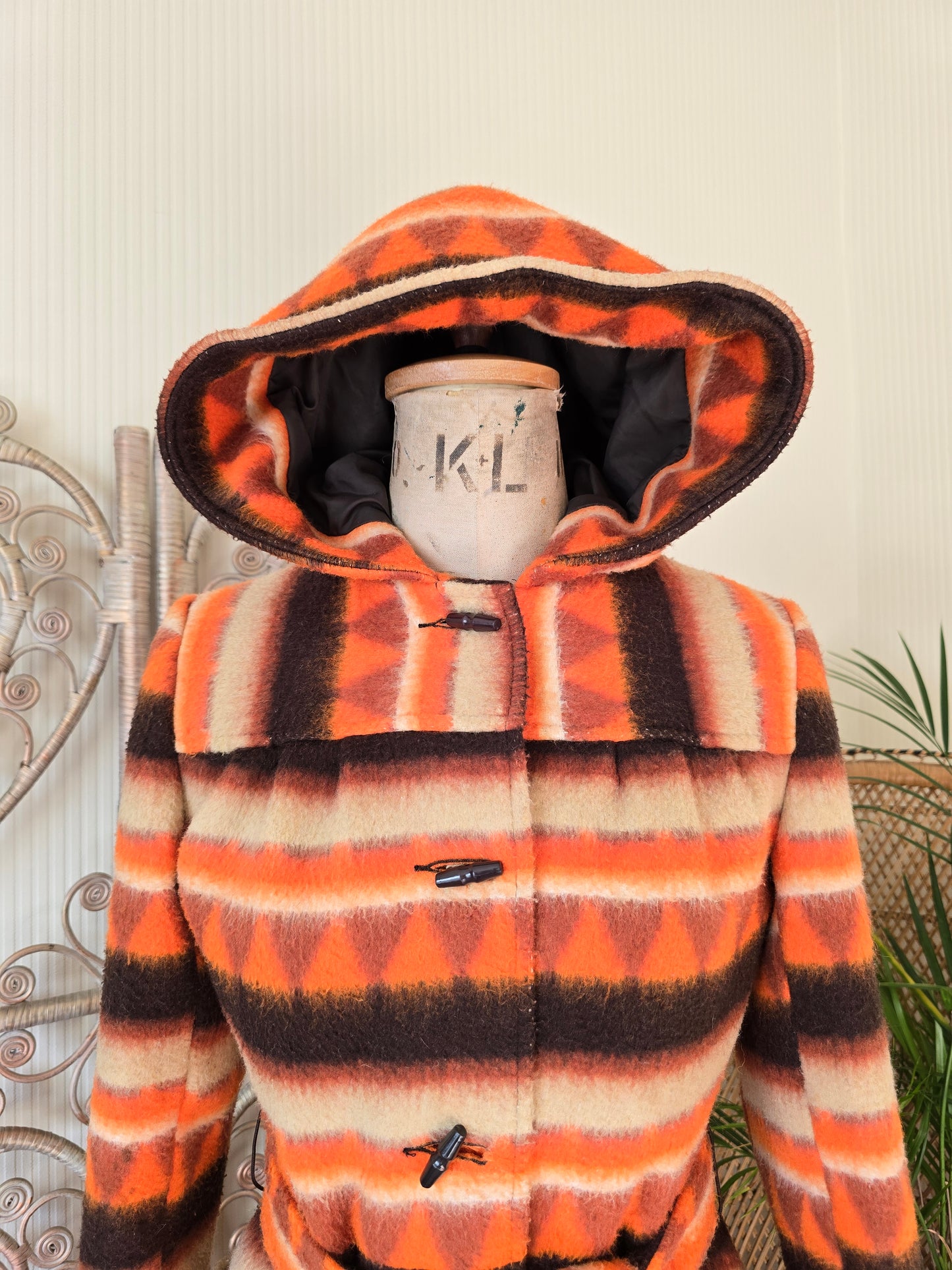 Vintage blanket 70s coat