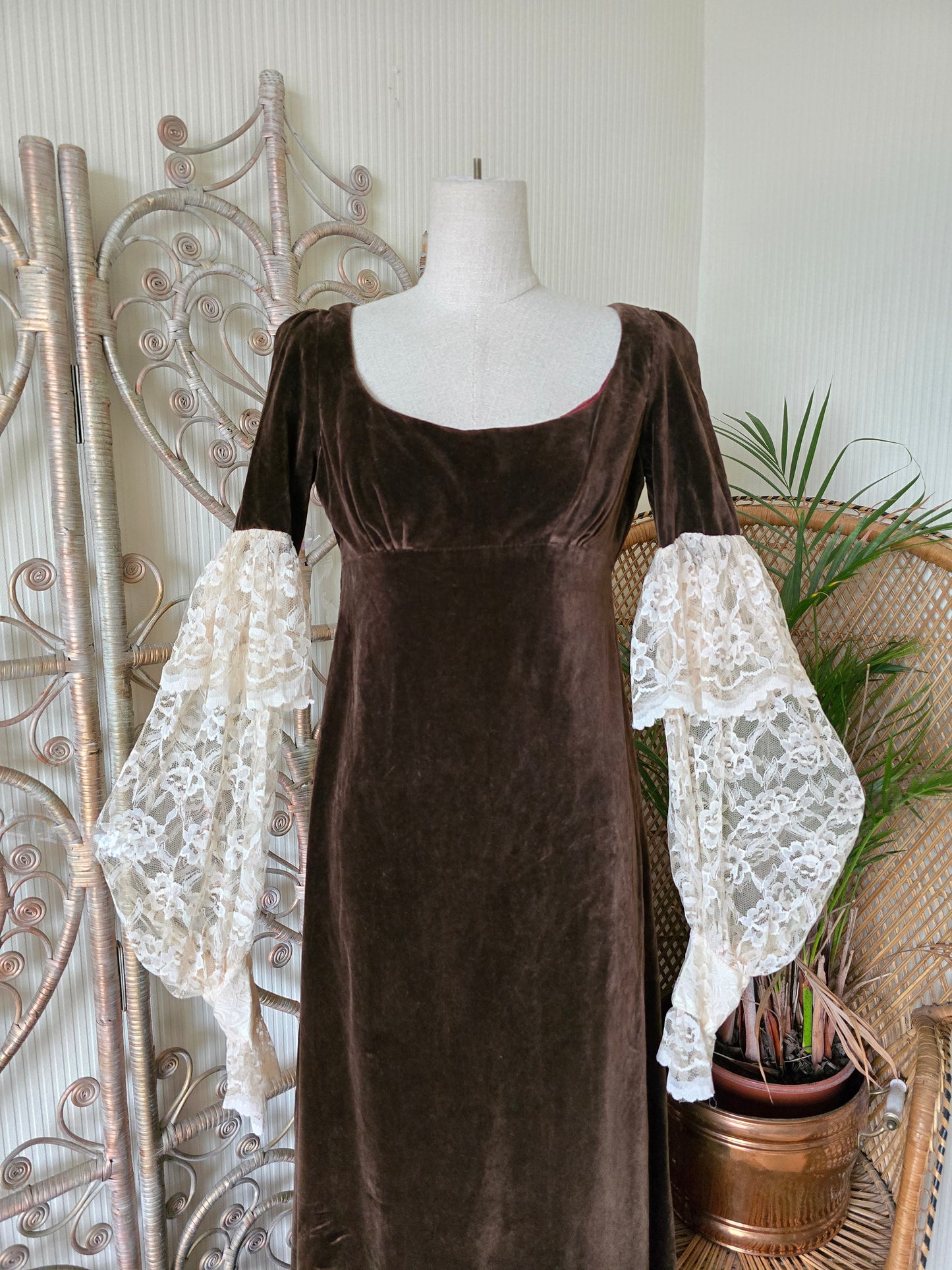 Vintage Quad velvet dress
