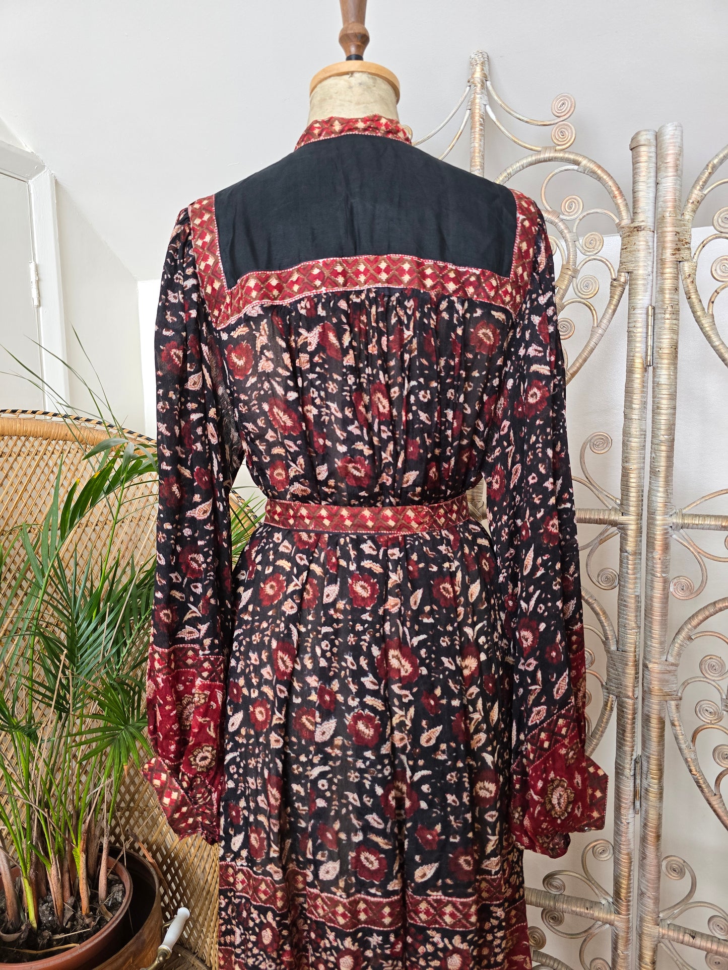 Vintage Ritu kumar for Monsoon silk Indian dress