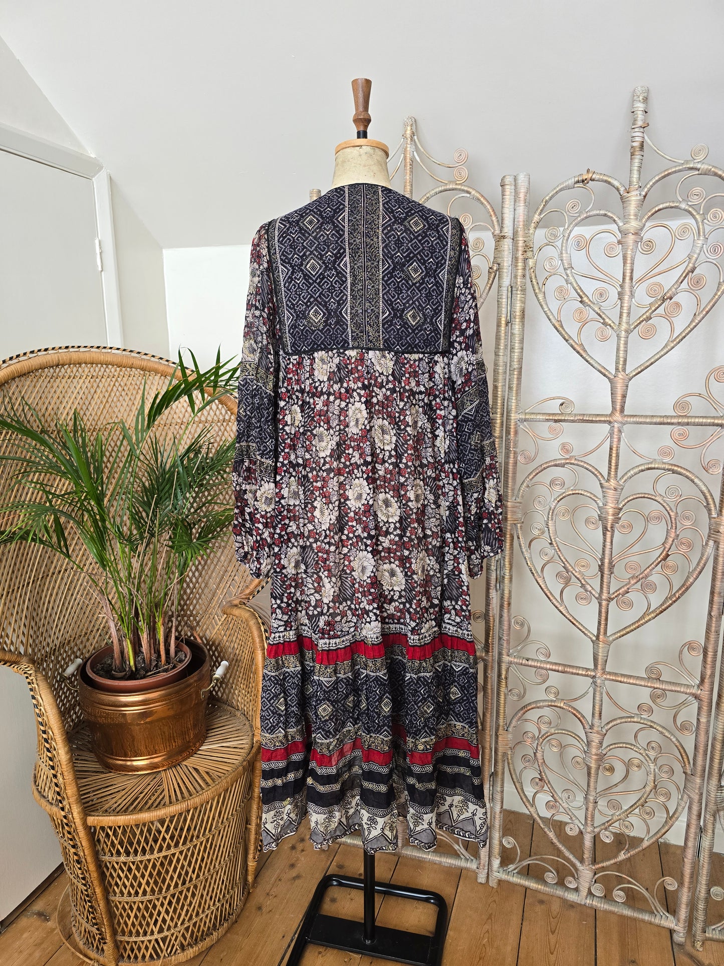 Vintage Mina of London Indian cotton dress