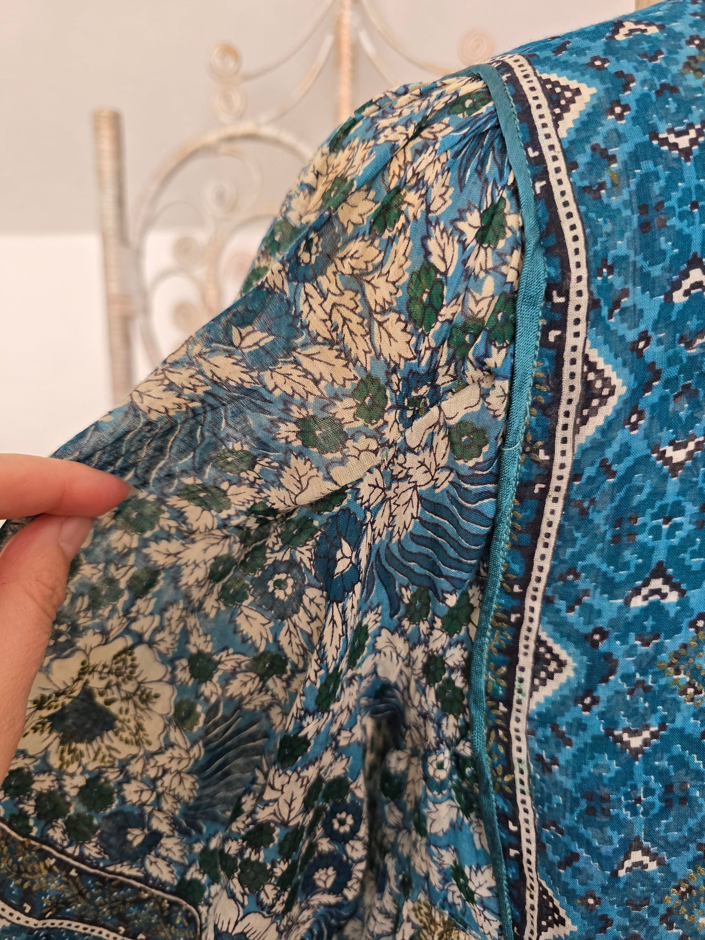 Vintage Mina of London Indian cotton dress
