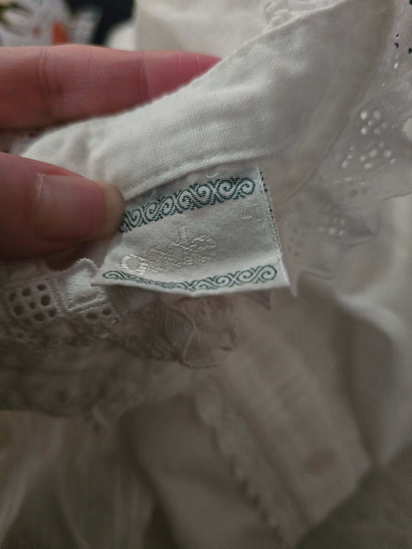 Vintage lace pie collar blouse