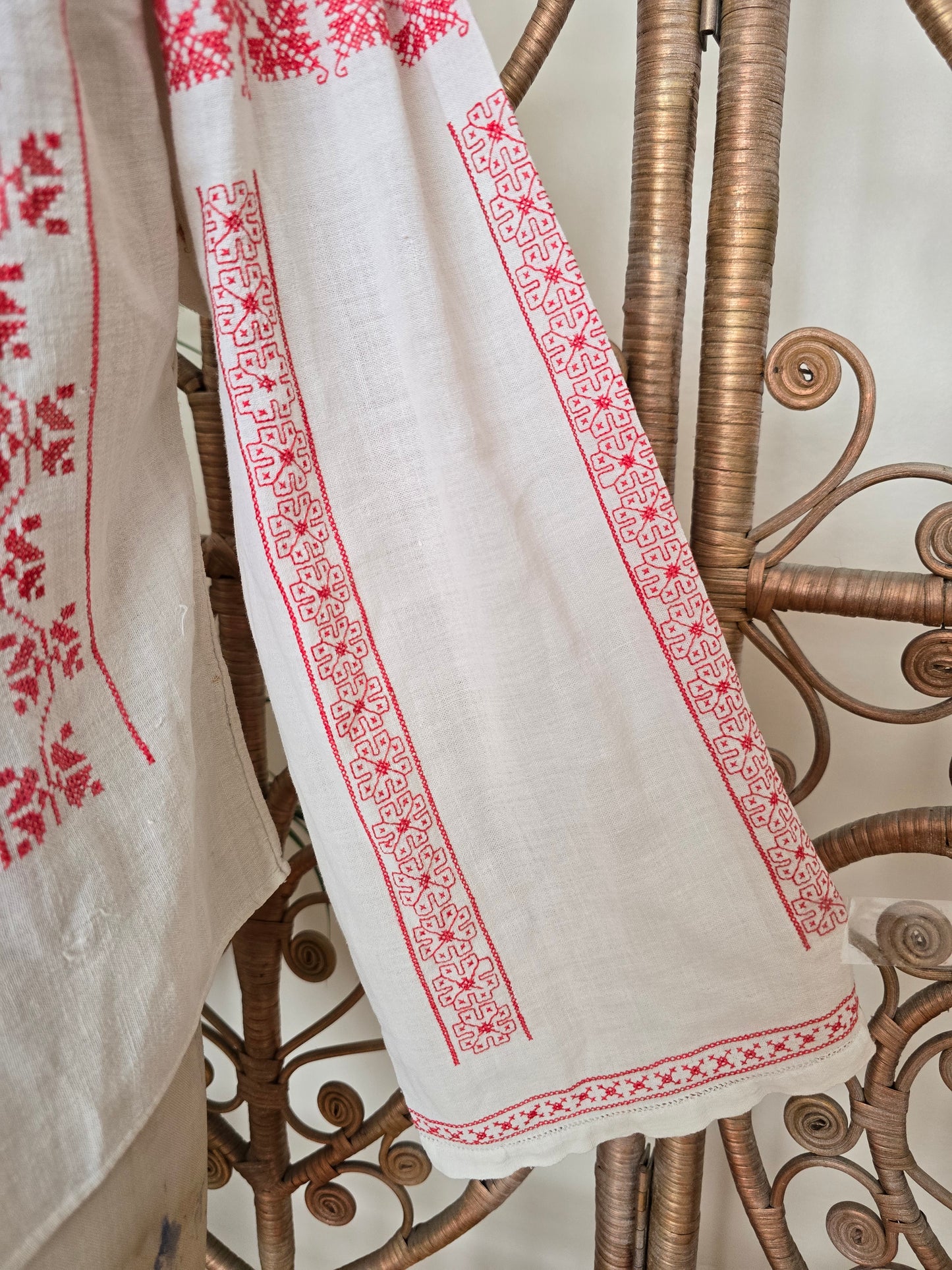 Vintage cotton Romanian blouse