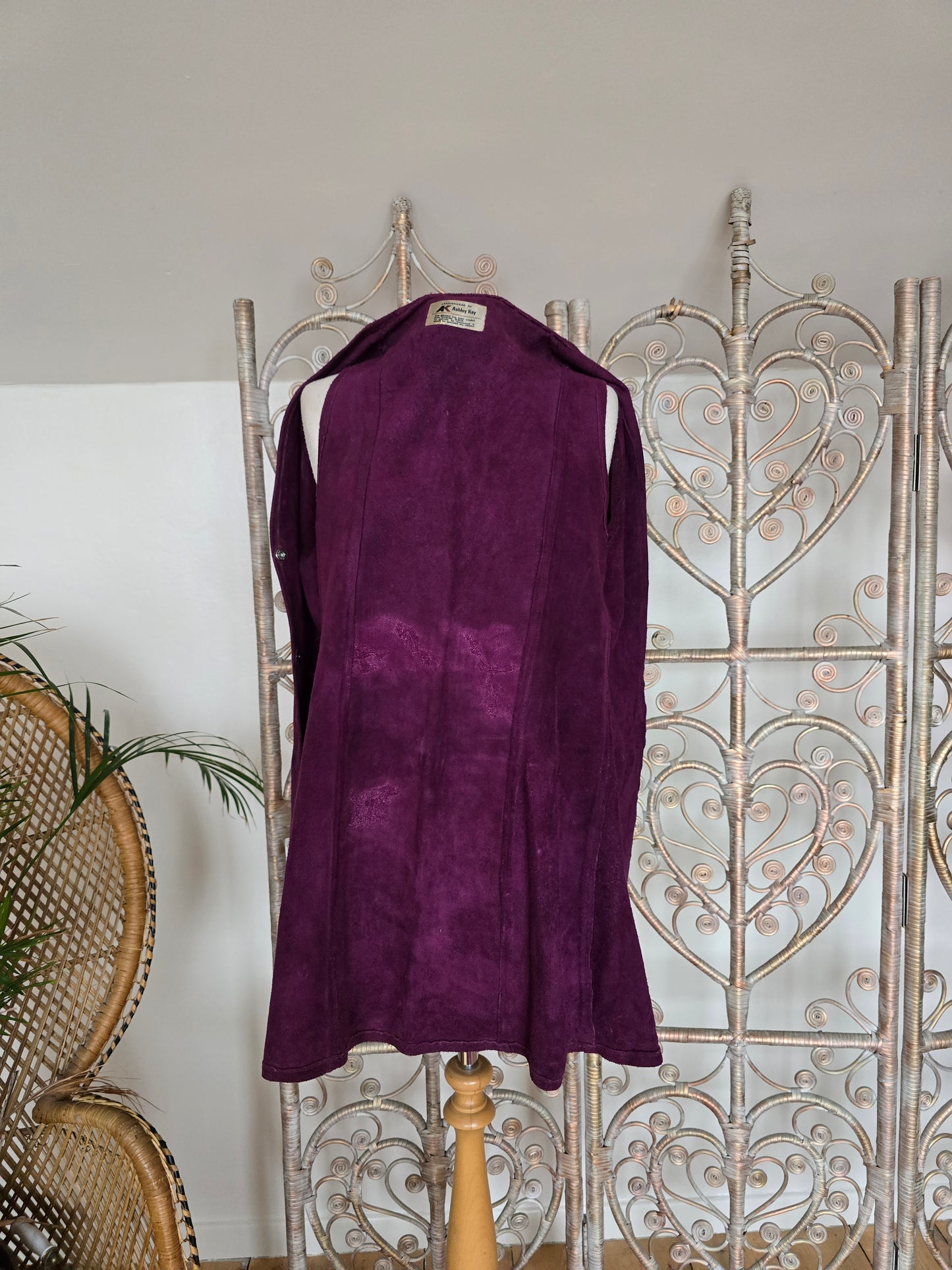 Vintage 70s suede dress