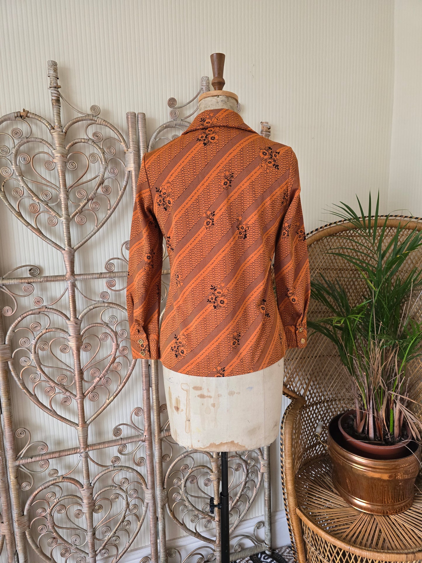 Vintage orange blouse