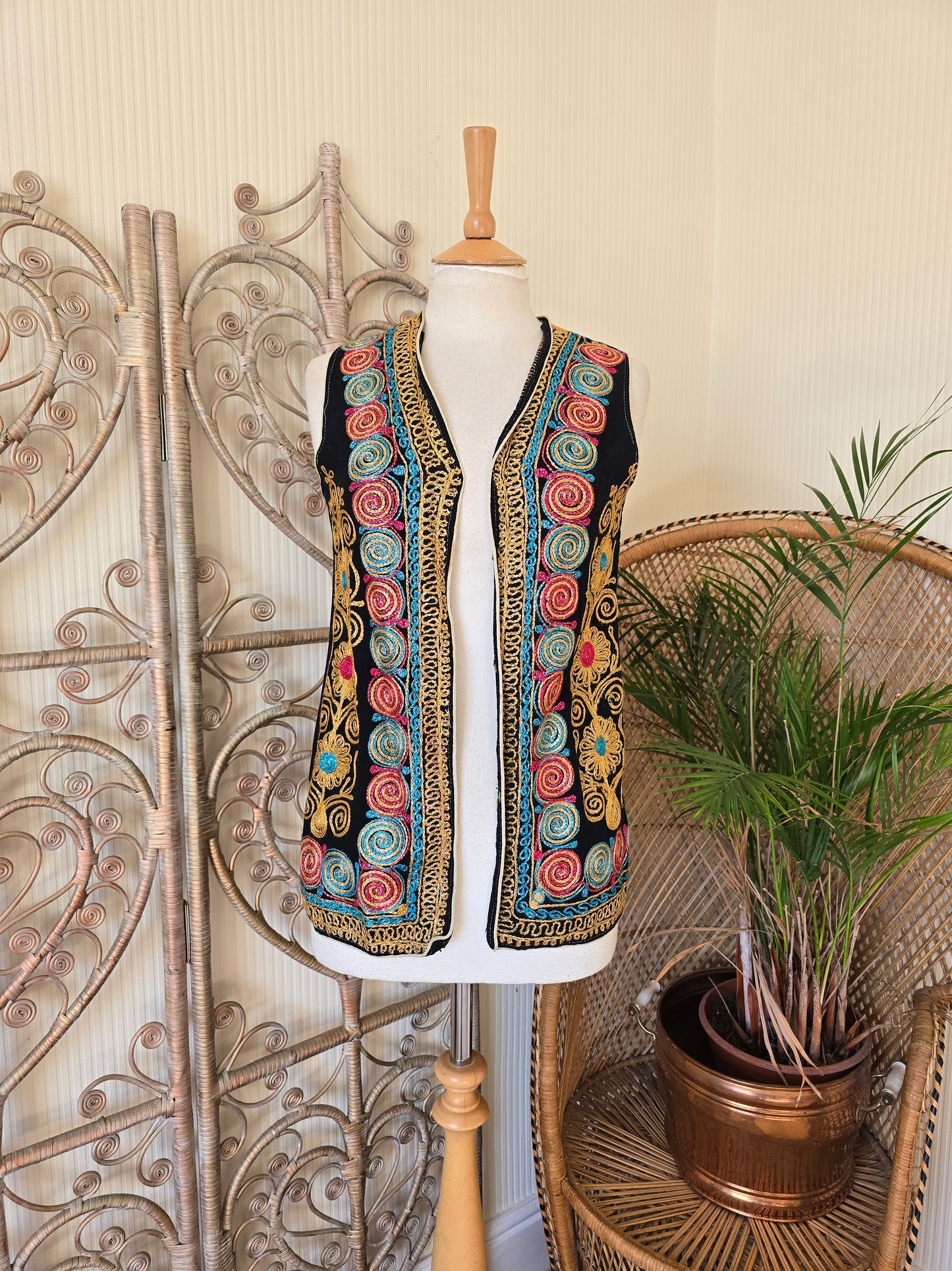 Vintage embroidered waistcoat