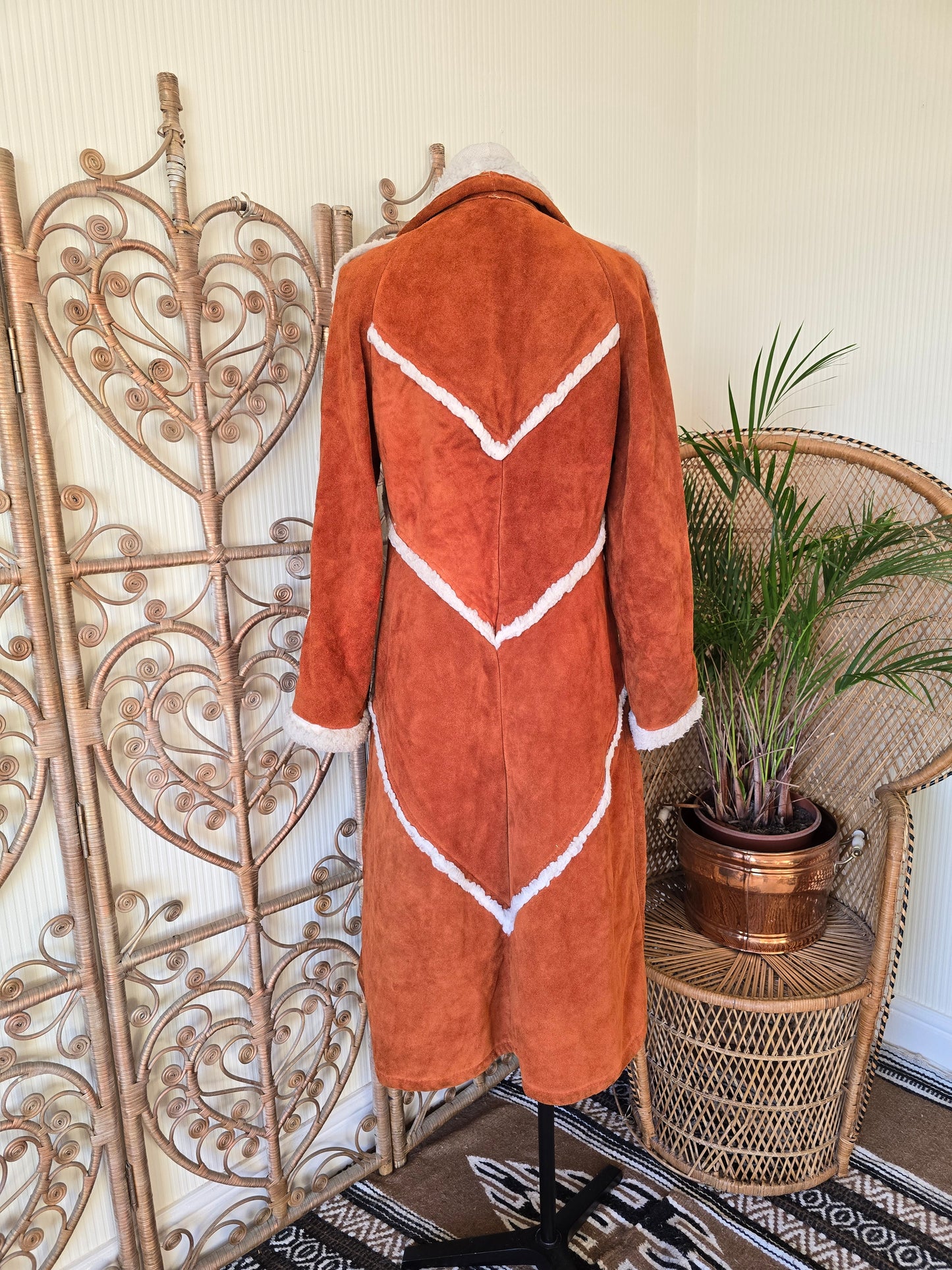 Vintage suede coat M
